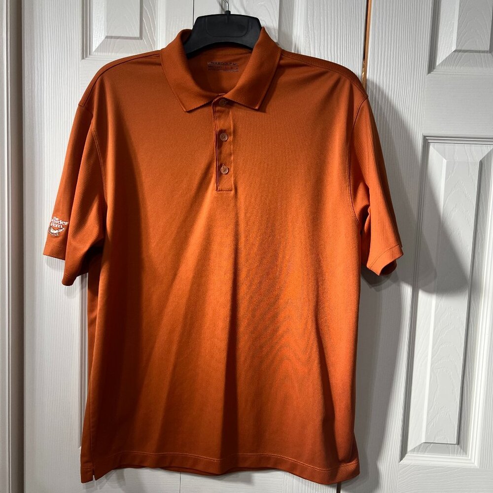 Nike Golf Fit Dry Men Large Polo Powder Horn Performance Activewear